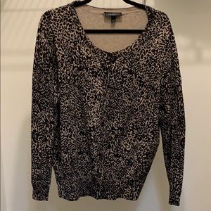Plus Size Leopard Print Button up Cardigan- LB